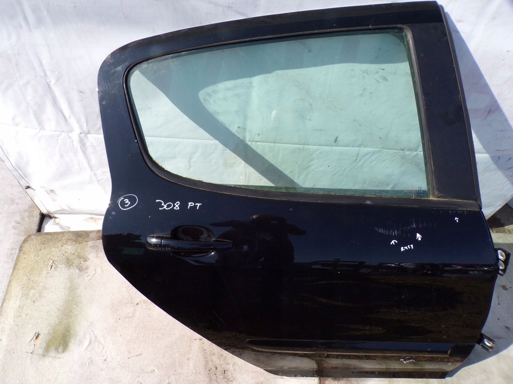 фото №3, Двері правий задня peugeot 308 t7 хетчбек hb