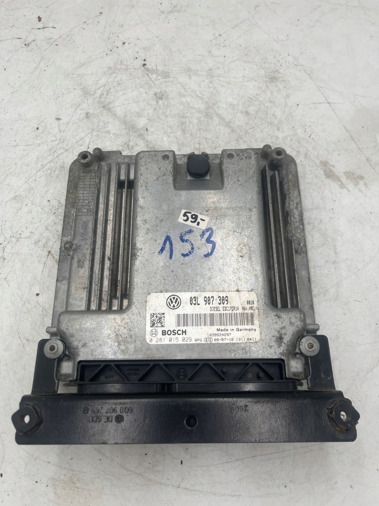 фото №1, Блок керування бортовий комп'ютер двигуна 03l907309