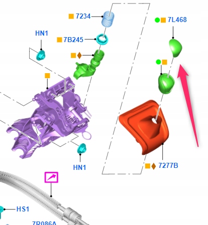 фото №15, Накладка рычаг переключения передач переключения передач 6 - ступенчатая ford оригинальный номер