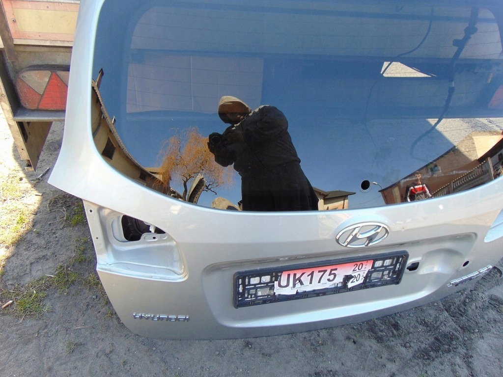 фото №5, Крышка багажника багажника задняя hyundai santa fe ii серебристая