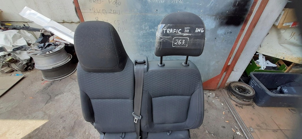 фото №5, Сиденье лавка заднее сиденье левый перед левая передняя uk renault trafic iii