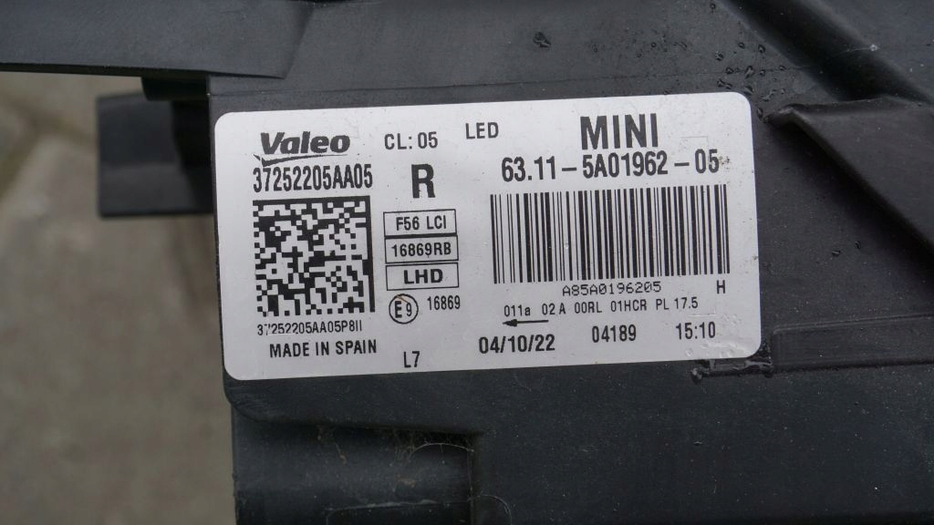 Mini cooper f56 lci рестайлінг  - фара led правий перед Доставка