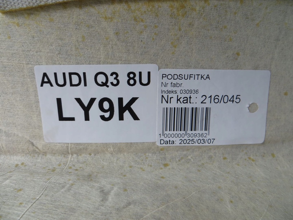 фото №5, Audi q3 8u потолок 11-