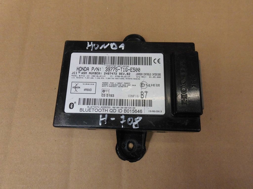 фото №1, Honda crv iv модуль bluetooth 39775-t1g-e500