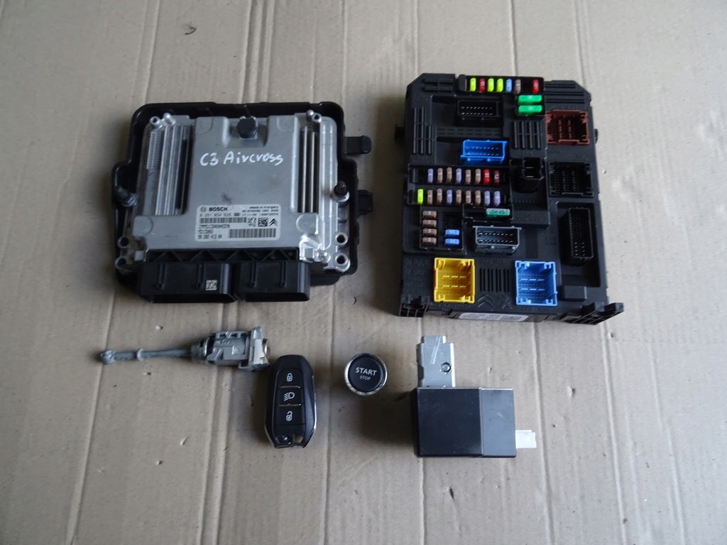 фото №1, Бортовий комп'ютер ключ bsi замок запалювання блокування c3 aircross