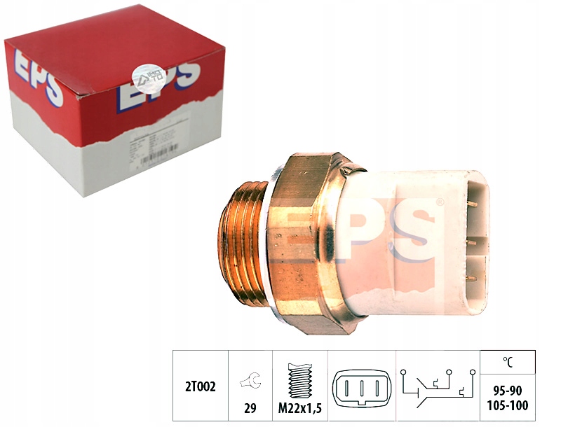 фото №1, Eps 1.850.697 перемикач термічний, вентилятор радіатора