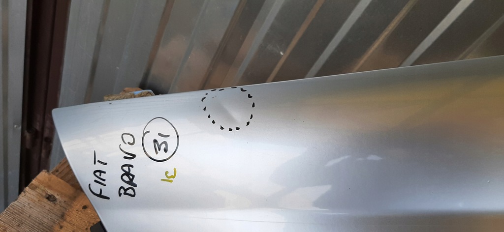 фото №8, Крыло левый перед fiat bravo ii лак 336/b