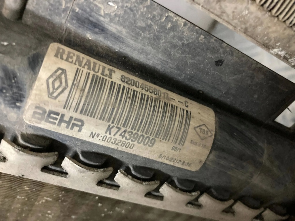 фото №9, Радіатор wody вентилятор інтеркулер renault kangoo iii 1.5 комплект