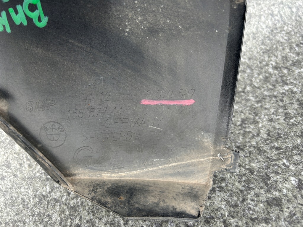 фото №6, Решітка бампера ліва задня bmw 4 g26 m набір 8078587