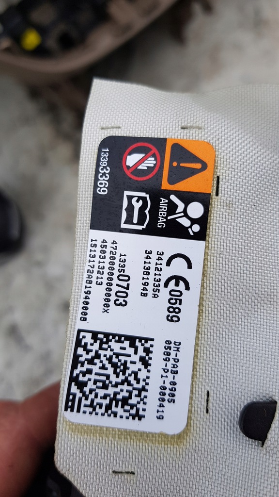 фото №14, Консоль подушки безпеки opel adam