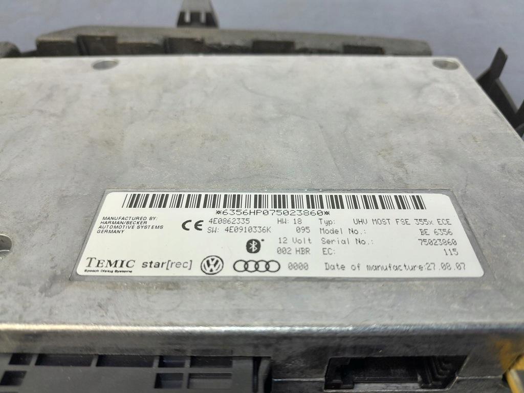 фото №4, Audi a8 d3 блок керування bluetooth телефону