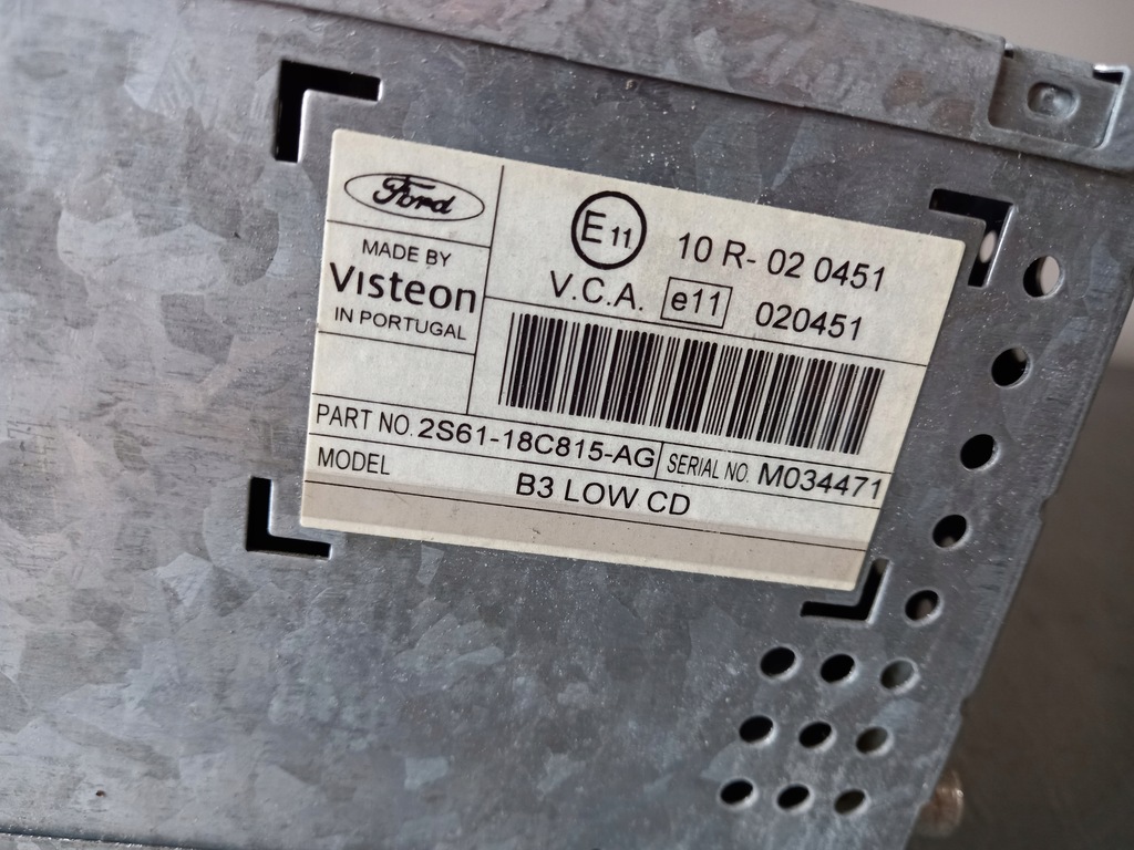 фото №3, Ford fusion 3 радио cd 10r-020451