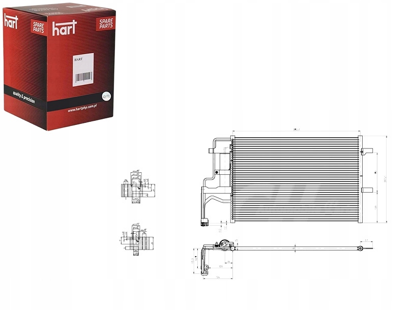 фото №1, Конденсатор конденсатор кондиціонера mazda 3 2.0 16v 03- hart
