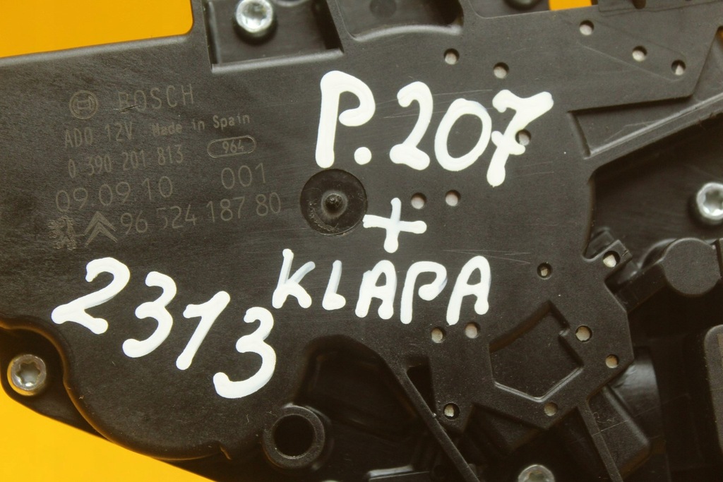 фото №12, Моторчик дворники задняя peugeot 207 9652418780 0390201813