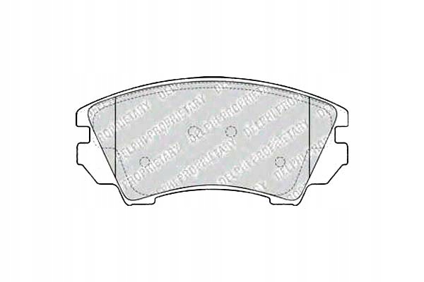 фото №1, Delphi lp2081 набор тормозных колодок тормозных, тормоза дисковые