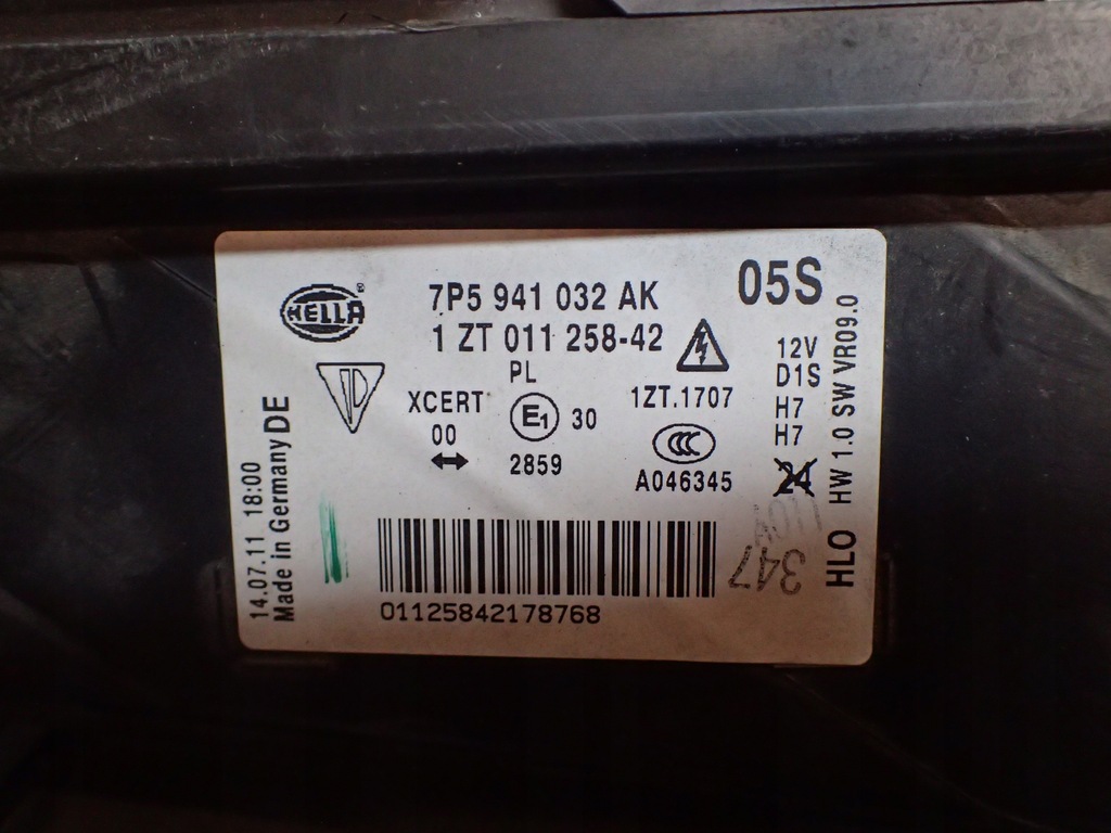 фото №9, Лампа перед права porsche cayenne 10-14 ксенон