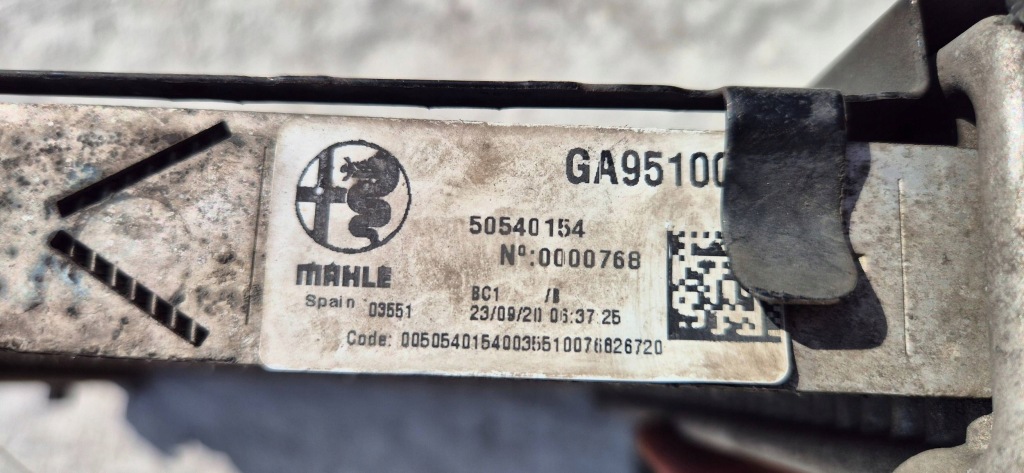 Alfa romeo stelvio / giulia радіатор інтеркулер 2.0 / 2.2 оригінал Ціна