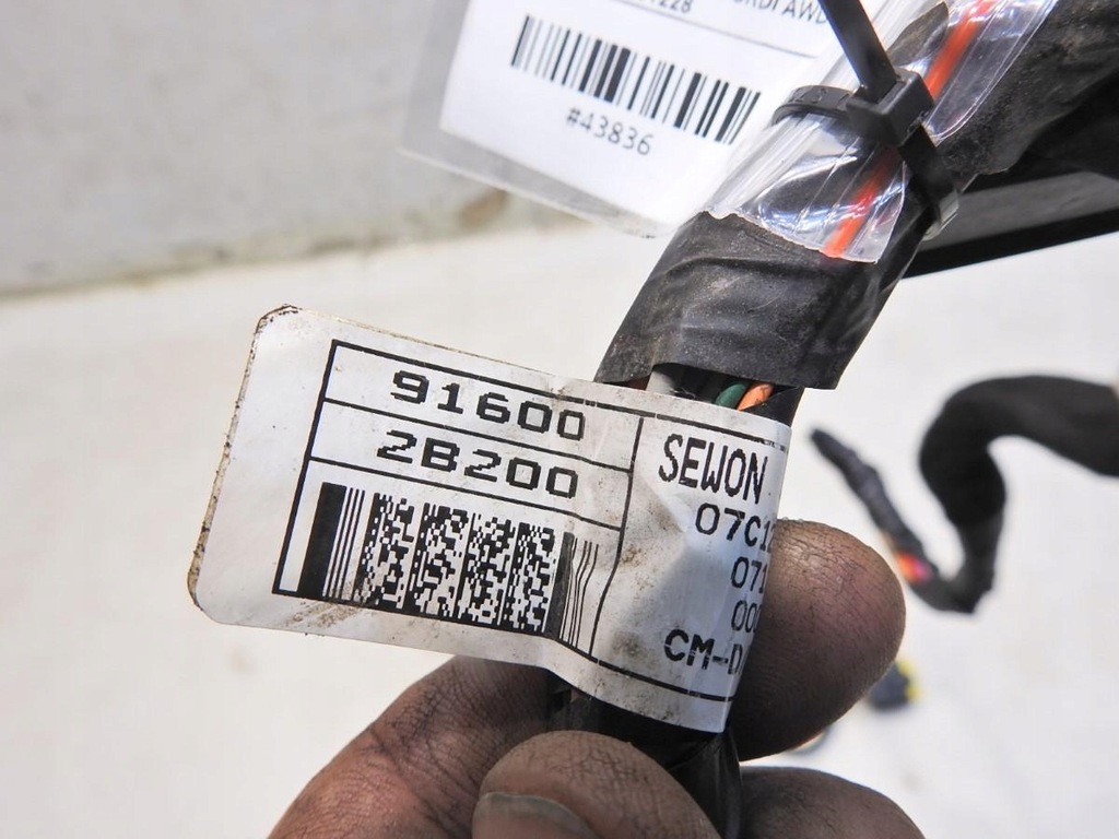 фото №7, Джгут електропроводка двері лівий перед hyundai santa fe ii 916002b200