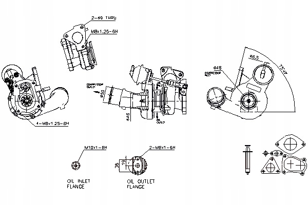фото №2, Турбонагнетатель volvo s40 i v40 renault clio ii espace iii kangoo