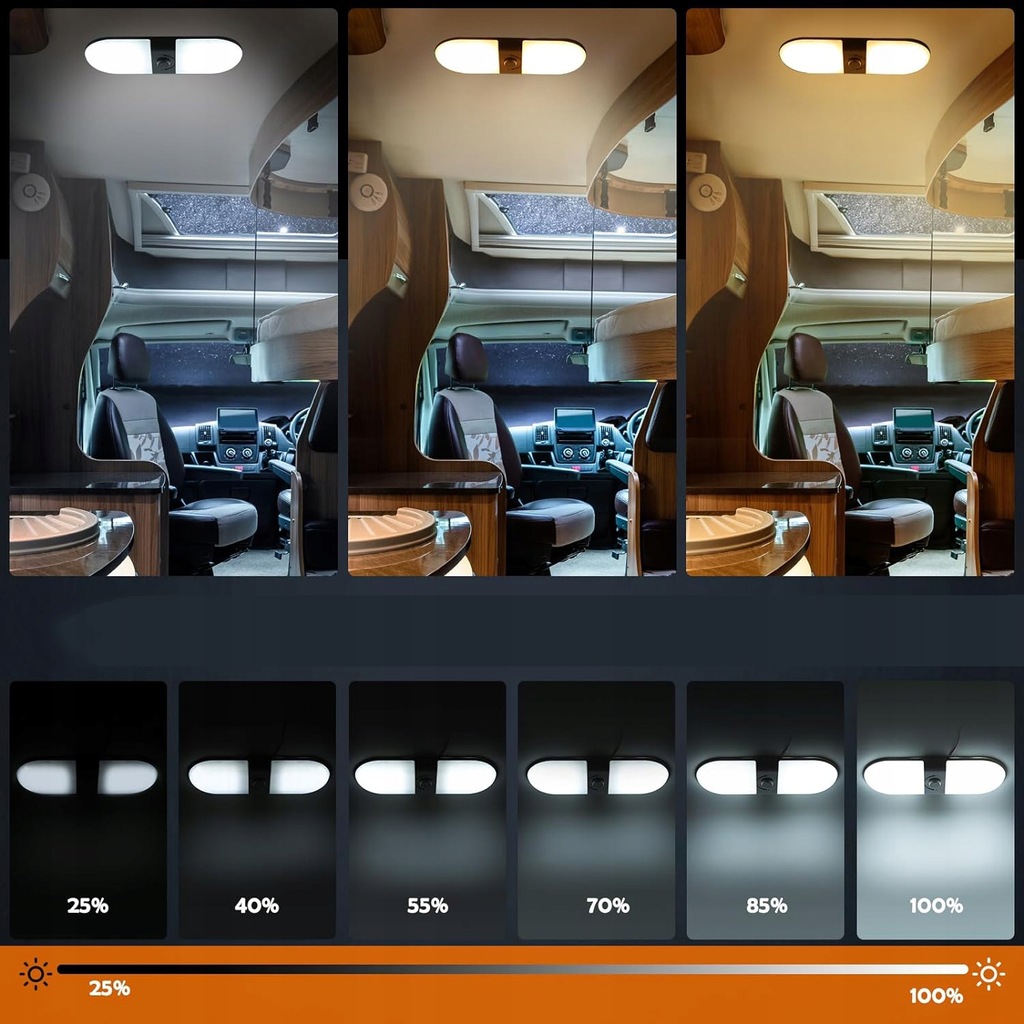 фото №7, Лампа led потолочная освещение do прицепа kampera