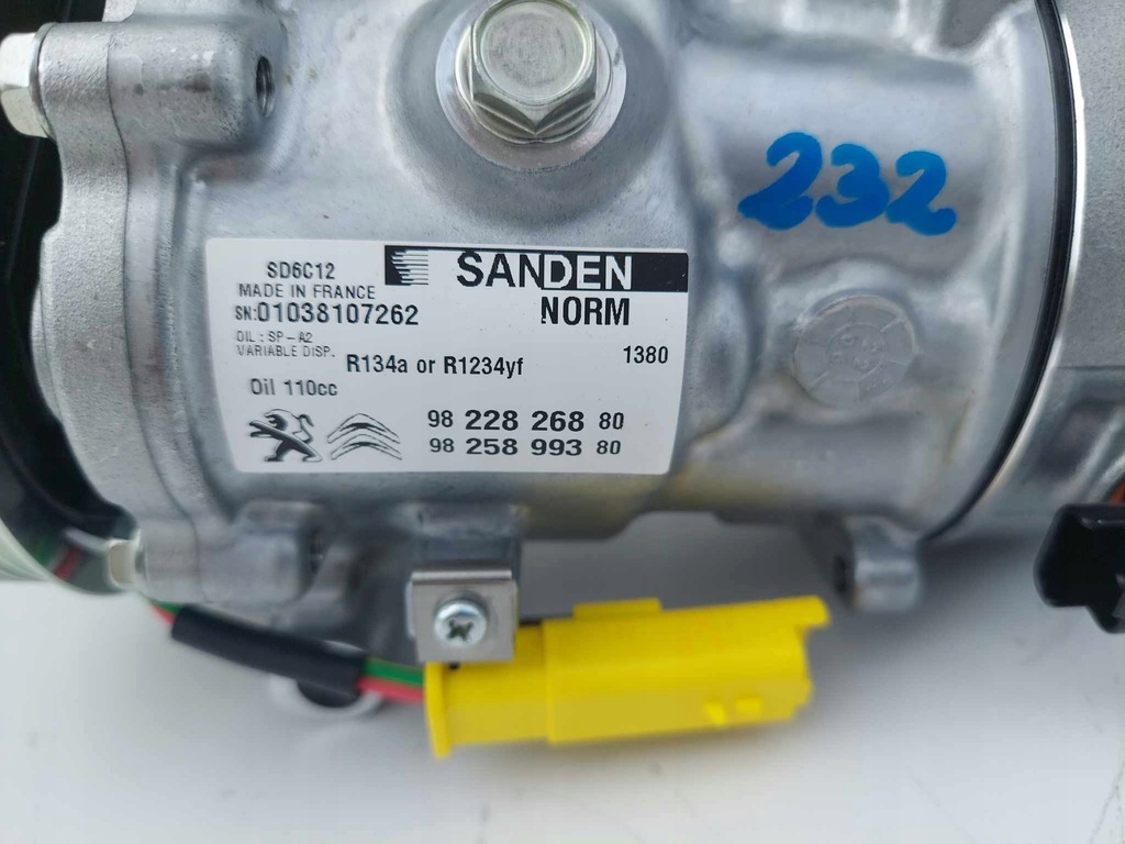 фото №5, 208 i 508 i ds3 компрессор компрессор кондиционера o 232