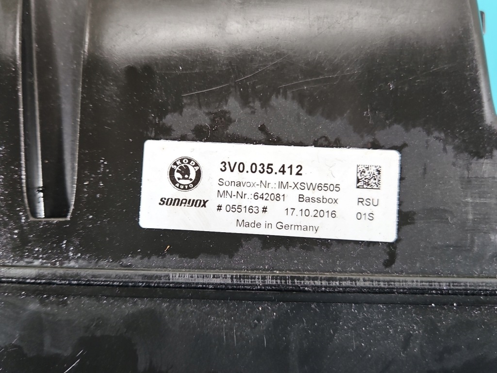 фото №9, Сабвуфер 3v0035412 skoda superb iii