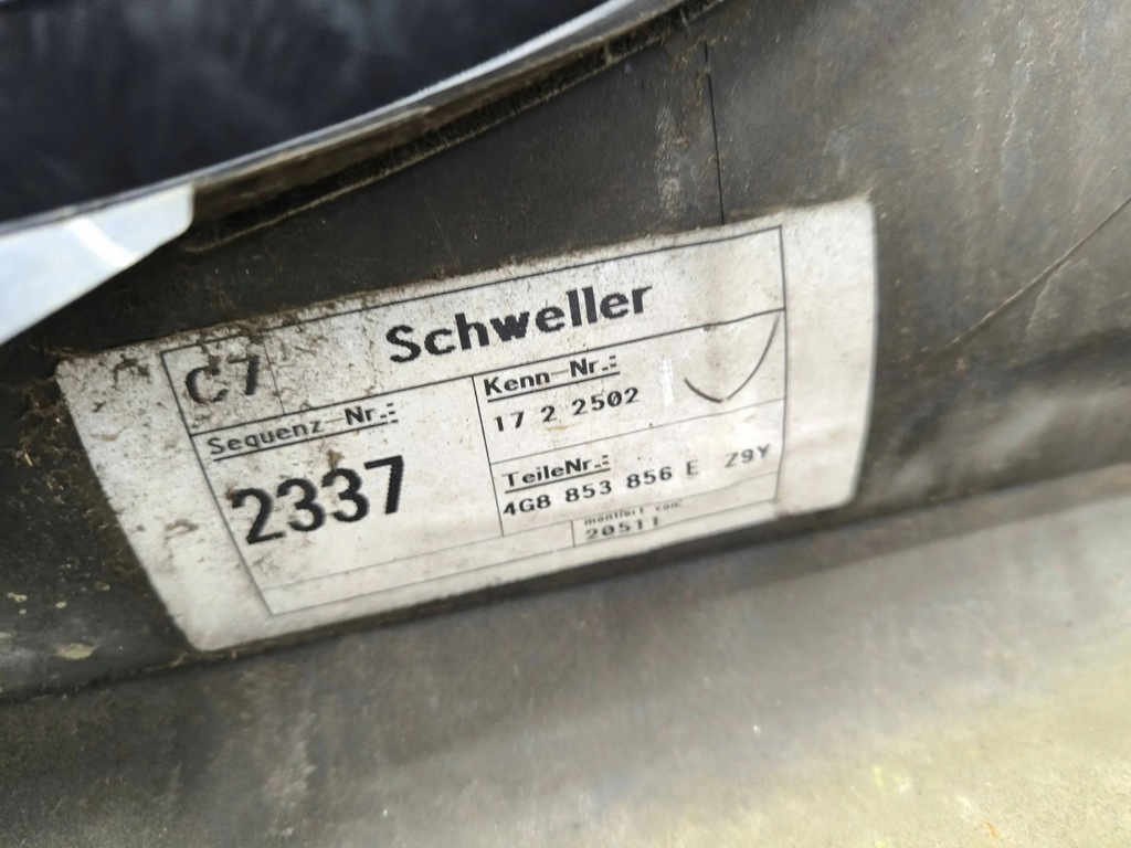 фото №6, Audi a7 s7 4g 2013 комплект поріг