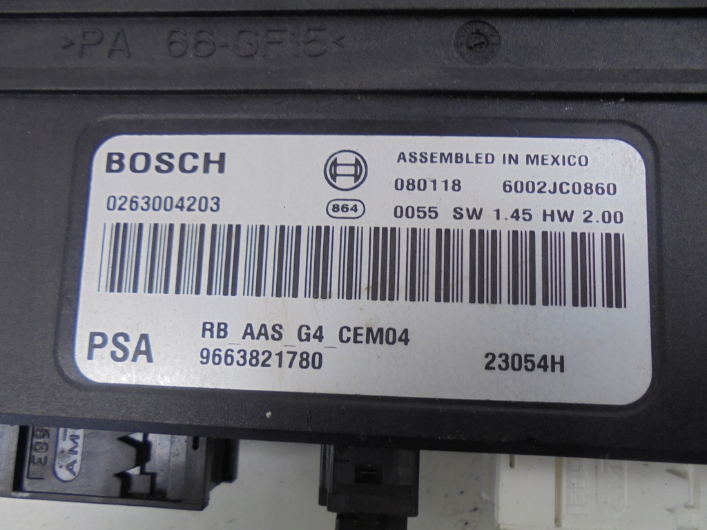 фото №5, Модуль блок управления pdc 9663821780 citroen c5 iii