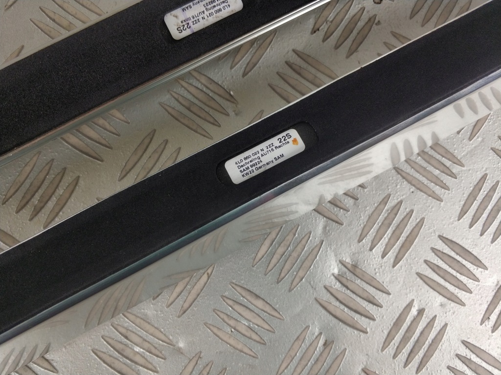 Рейлинги кровельные крыша накладки audi q7 4l 2005-2015r Цена