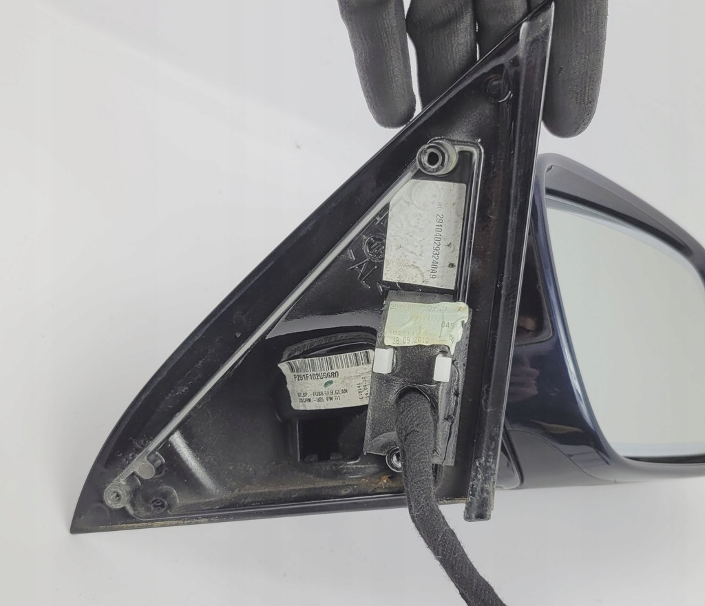 фото №7, Vw phaeton ii lift зеркало правое 16 pin ассистент мертвого pola lr5w 10-15r