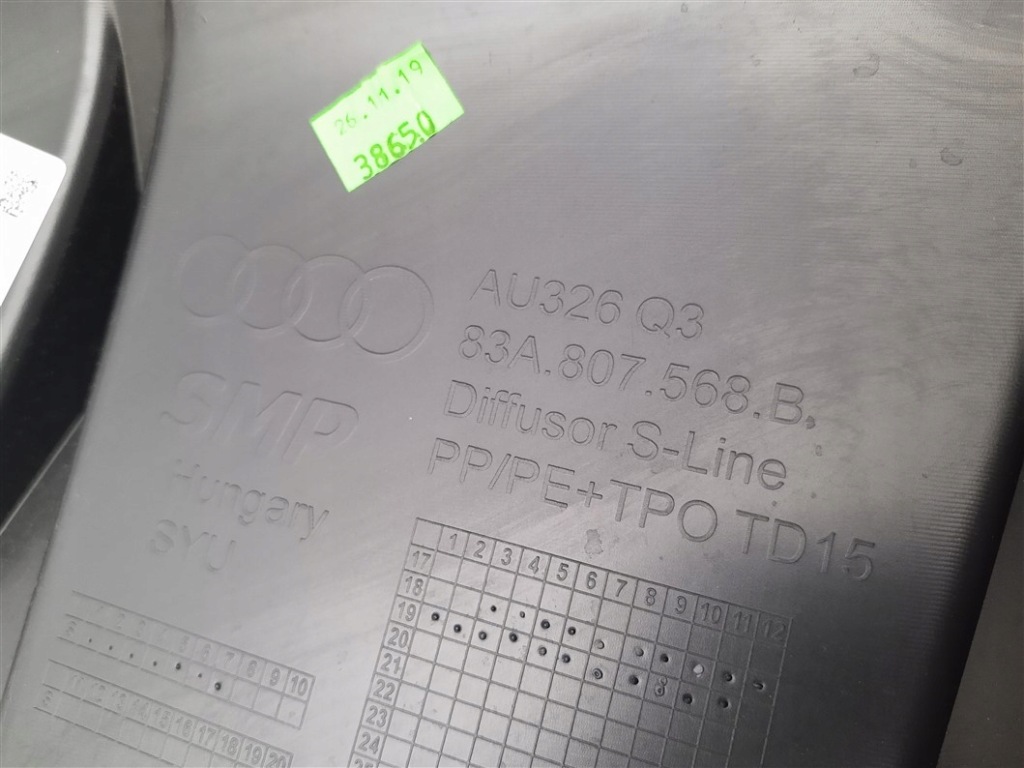 Накладка бампер задня audi q3 83a s line po 2018 Ціна