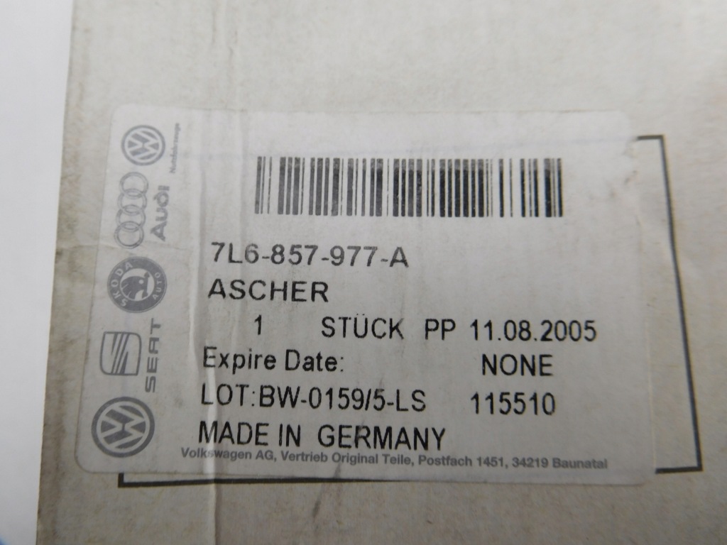 фото №7, Камера пепельницы vw touareg 7l6857977a