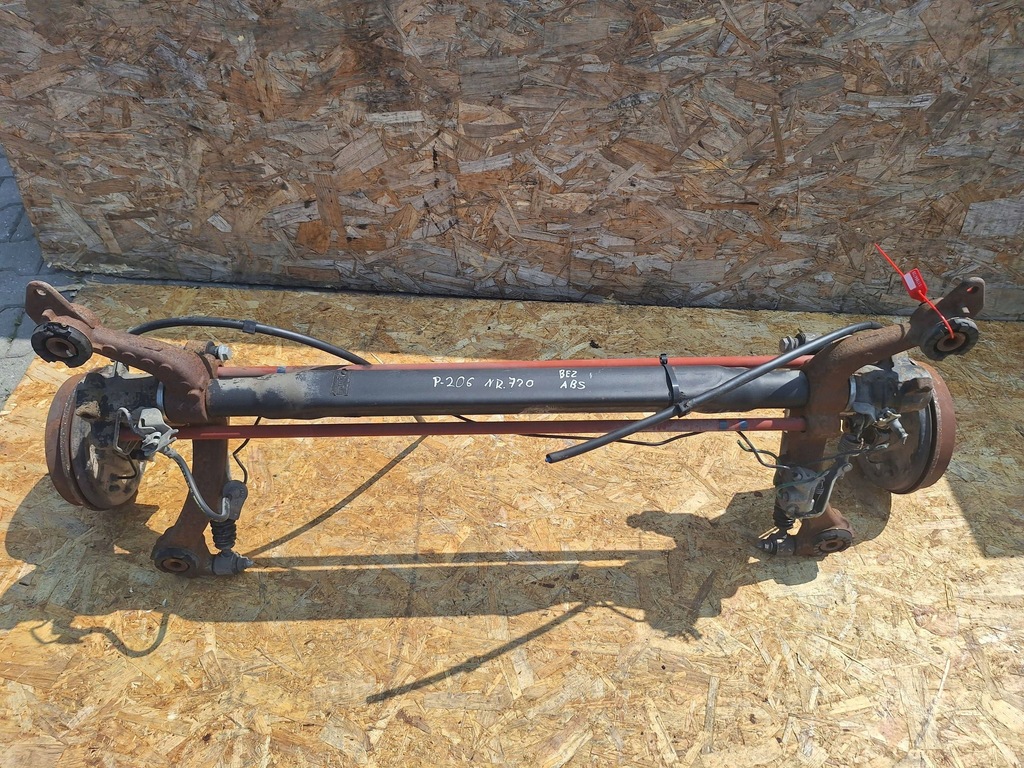 фото №1, Oś задня peugeot 206 hb bez abs 02-