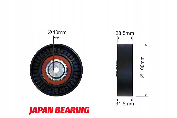 фото №1, Nty ролик натягувача ремінь клиновий alfa romeo 145 146 147 155 156 gt