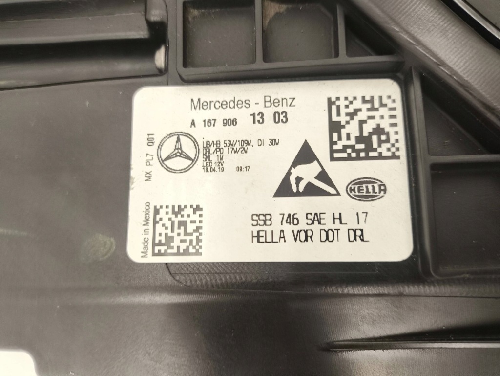Лампа левый перед multibeam amg mercedes-benz gle w167 usa Доставка
