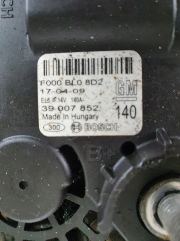 Insignia b 2.0 cdti 16-22 генератор 39007852 140a в Украине