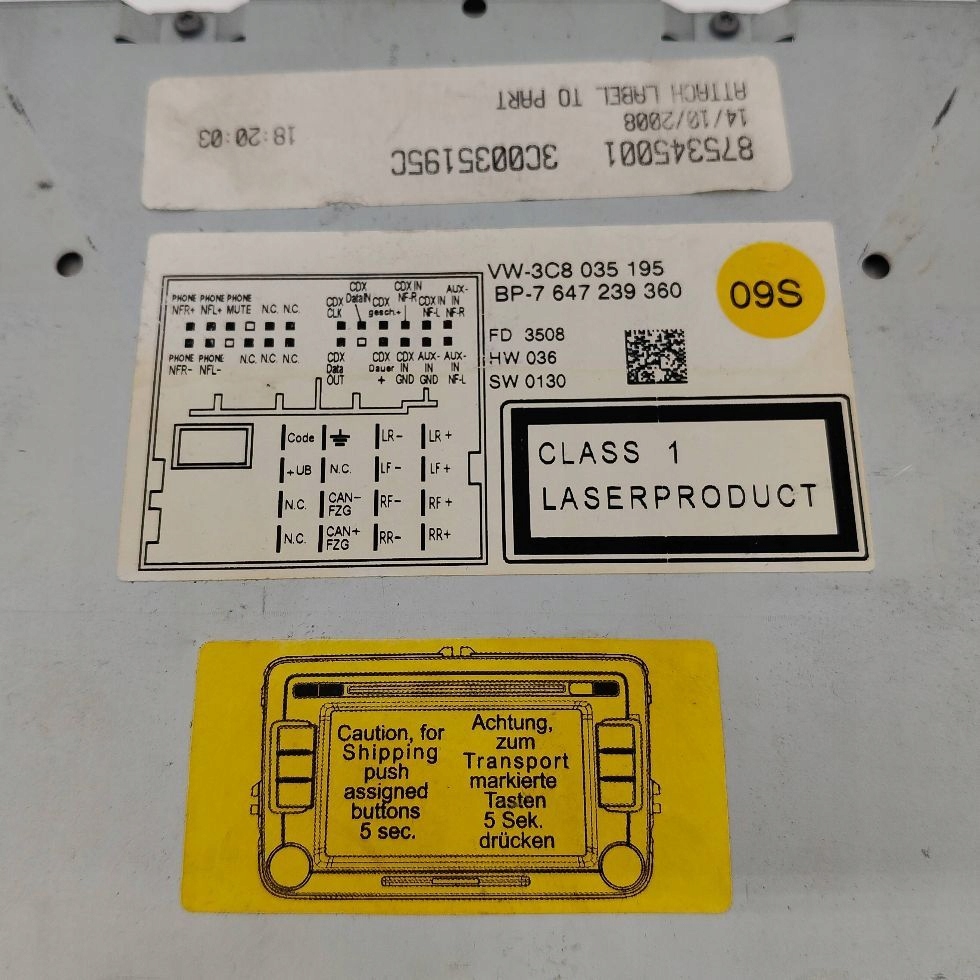 Купити Панель радіо radiostacja passat b7 3c8035195