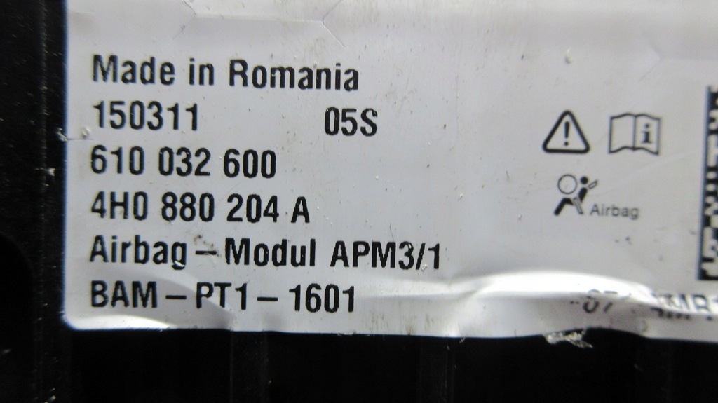 фото №5, Audi a8 d4 4h0880204a подушка пассажира подушка безопасности