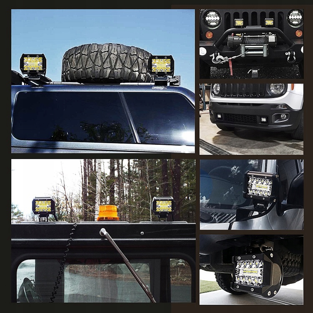Усиленная фара рабочая led 90w противотуманная фара автомобильный фара прожектор 12v 24v Доставка