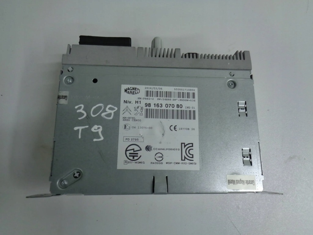 фото №1, Peugeot 308 ii t9 радіо навігація 9816307080