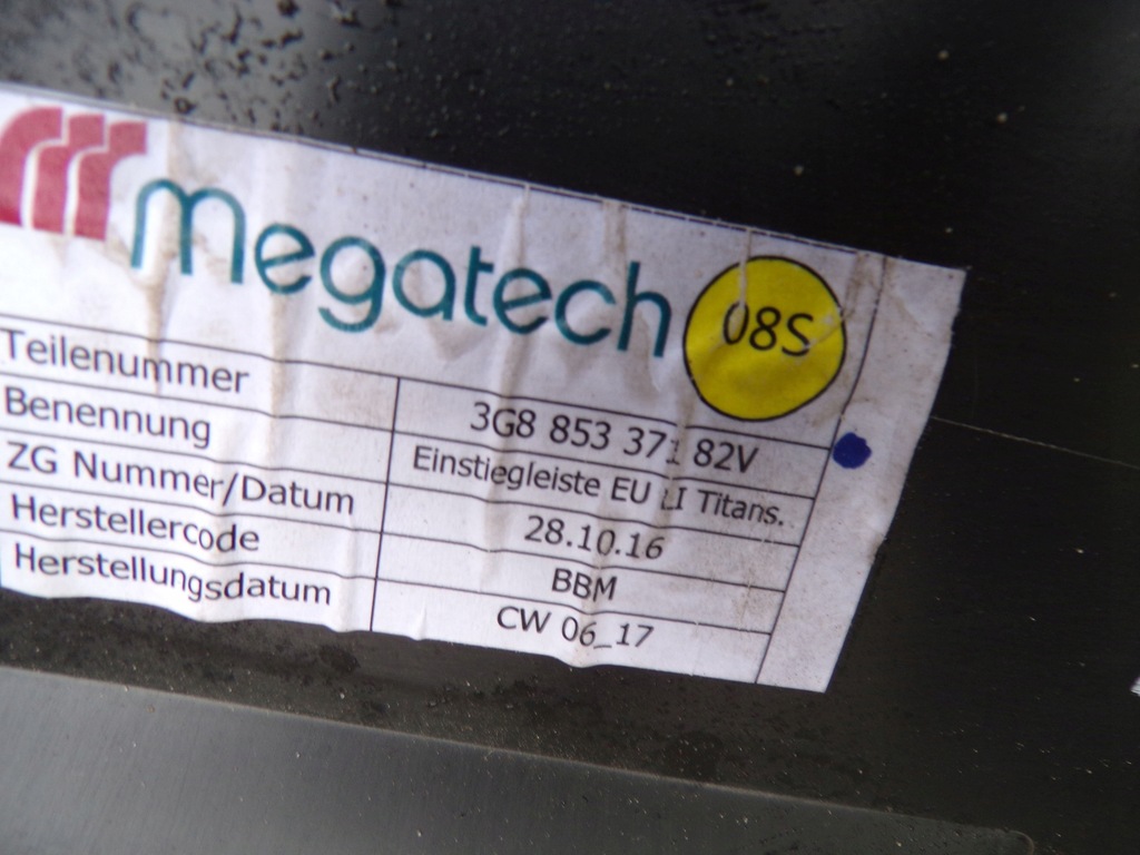 фото №5, Молдинг поріг ліва 3g8853371 vw arteon