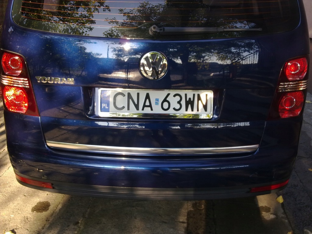 Vw touran 1t1 1t2 - молдинг хром крышка багажника тюнинг Оригинал