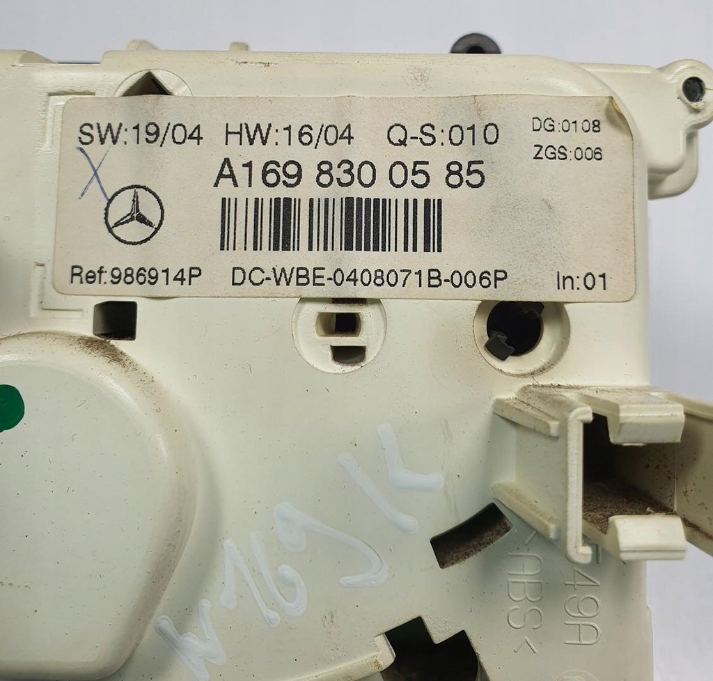 фото №6, Панель керування обдув mercedes w169 a1698300585 europa