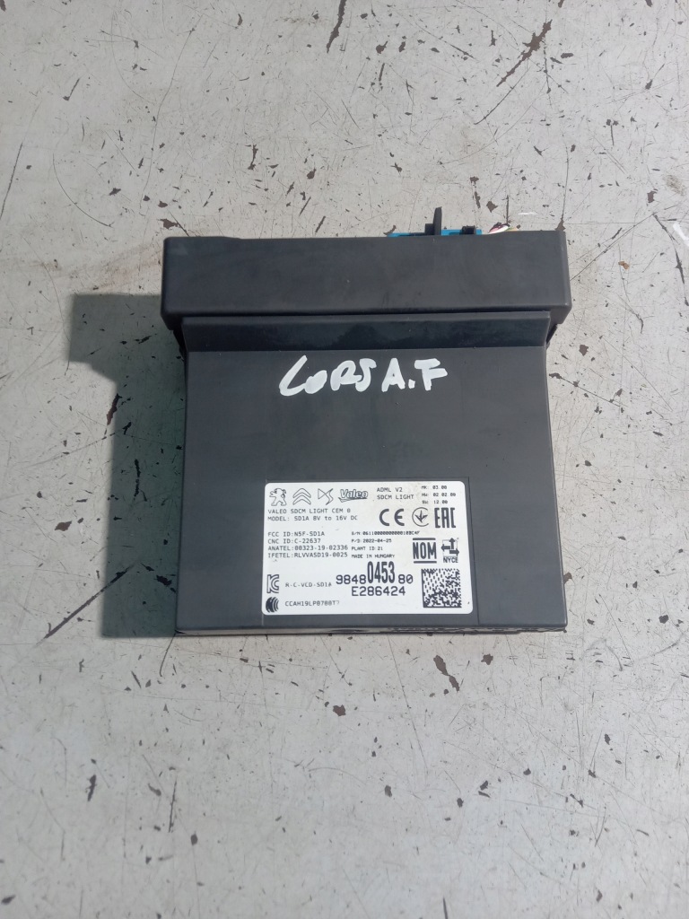 фото №1, Opel corsa f модуль блок управления 9848045380