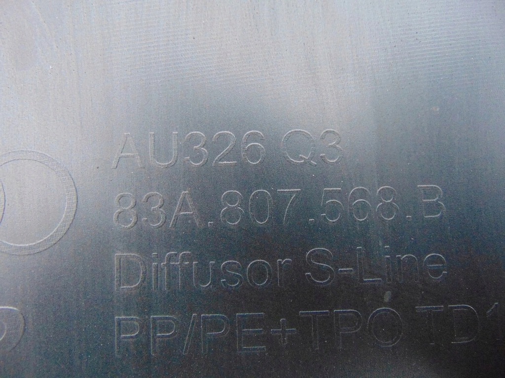 фото №11, Накладка бампера задняя спойлер audi q3 83a s-line