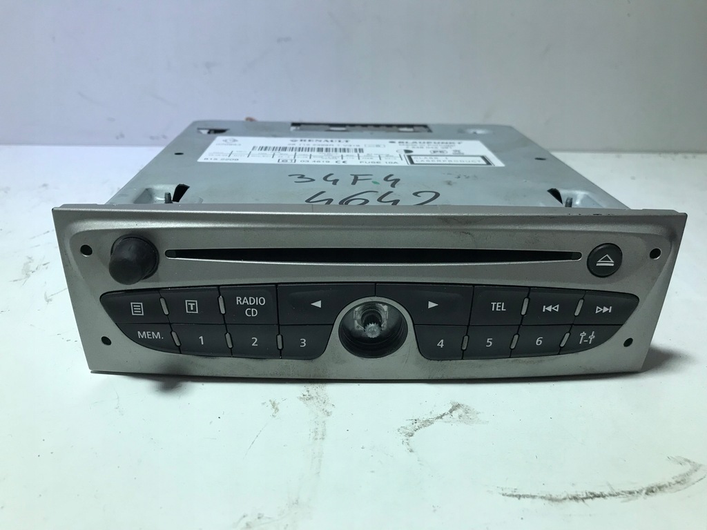 фото №2, Радіо заводський renault megane iii scenic iii 281157550r радіопрогравач