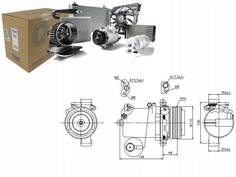 фото №1, Компрессор компрессор кондиционера [nissens]