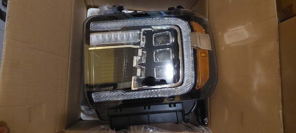 фото №10, Gmc sierra 1500 2500 3500 2014-2018 лампа лампи передні комплект led vland