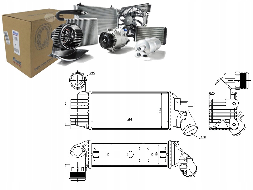 фото №1, Интеркулер citroen c5 i break 2.0 hdi derhsb. de