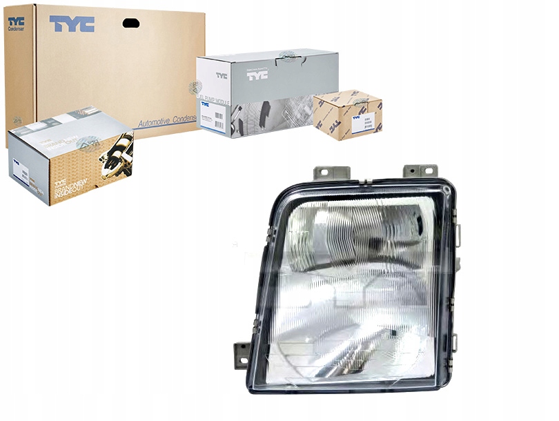 фото №1, Фара h1/h4 колір вкладиш: чорний vw lt ii 05